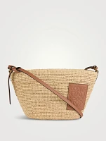 Loewe x Paula's Ibiza Slit Raffia Crossbody Bag