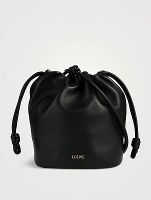 Loewe x Paula's Ibiza Flamenco Leather Bucket Bag With Donut Chain