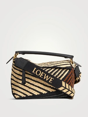 Loewe x Paula's Ibiza Small Puzzle Edge Raffia Bag