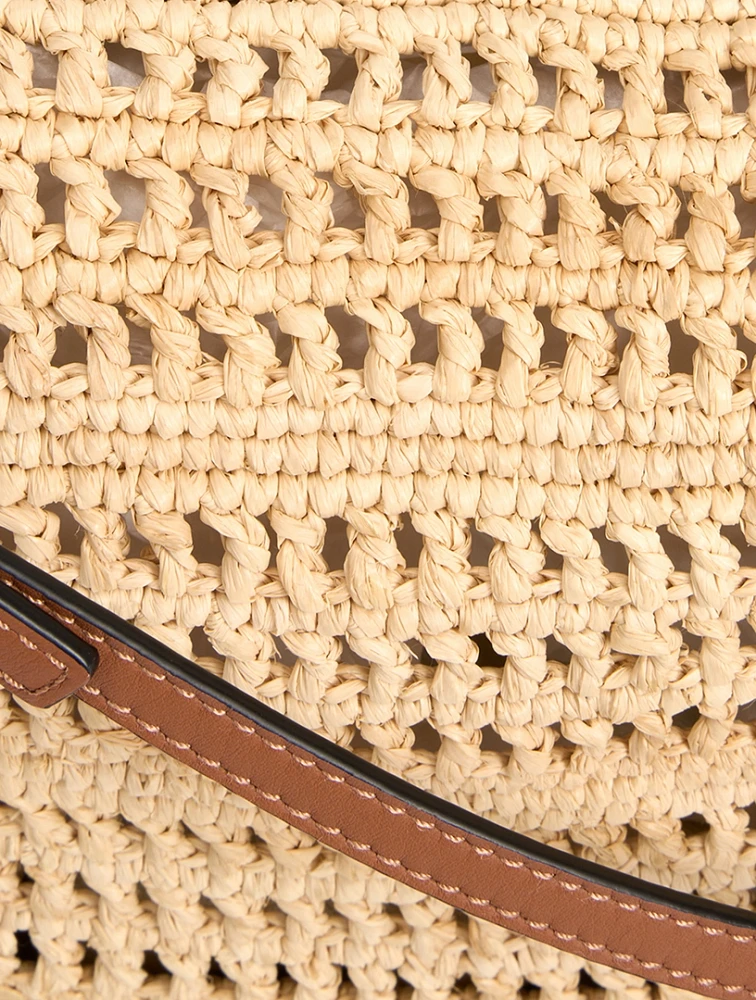 Loewe x Paula's Ibiza Mini Hammock Raffia Shoulder Bag