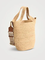 Loewe x Paula's Ibiza Mini Slit Raffia Tote Bag