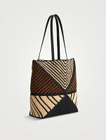 Loewe x Paula's Ibiza Puzzle Fold Raffia Tote Bag