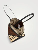 Loewe x Paula's Ibiza Puzzle Fold Raffia Tote Bag