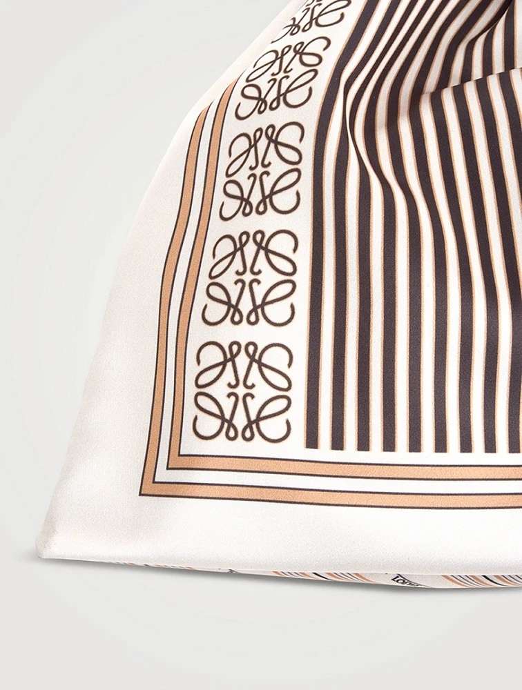 Loewe x Paula's Ibiza Drawstring Pouch In Stripe Print