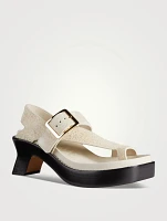 Ease Suede Heeled Slingback Sandals