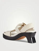 Ease Suede Heeled Slingback Sandals