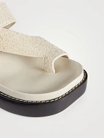 Ease Suede Heeled Slingback Sandals