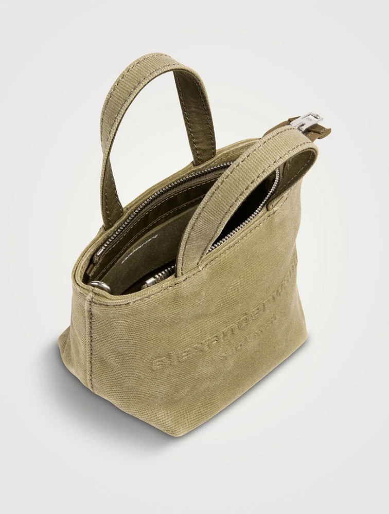 Mini Punch Canvas Crossbody Tote Bag