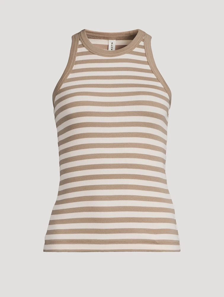 Striped Racer Tank Top