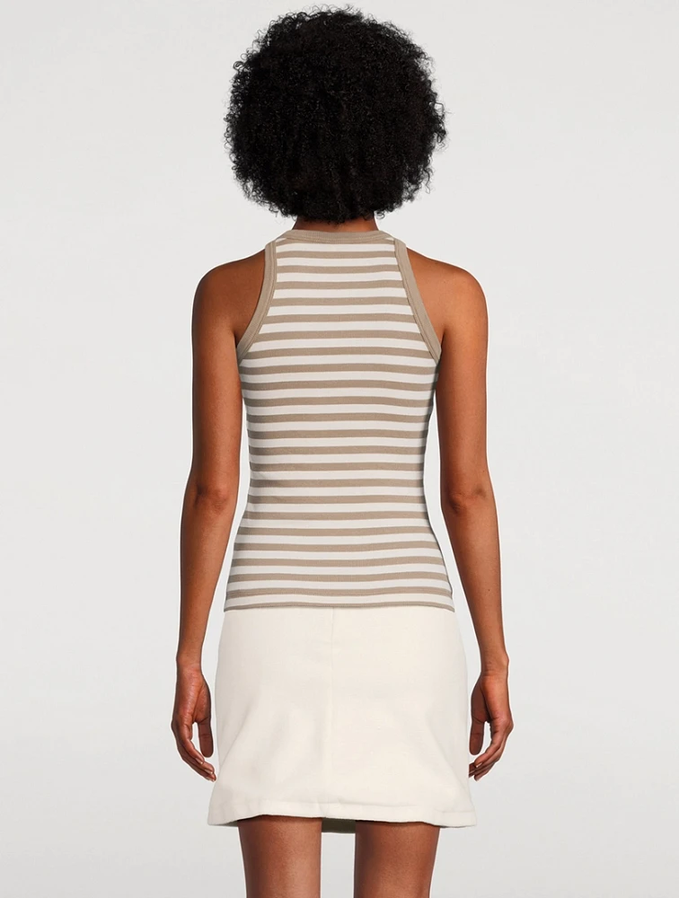 Striped Racer Tank Top