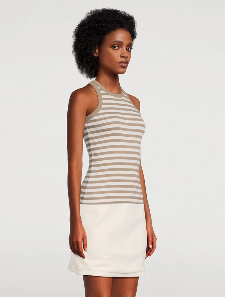 Striped Racer Tank Top