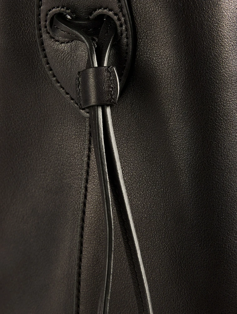 Belvedere Leather Bucket Bag