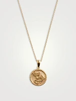 Dew Drop 14K Gold Year Of The Dragon Medallion Necklace