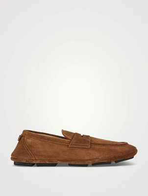Suede Penny Loafers