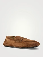 Suede Penny Loafers