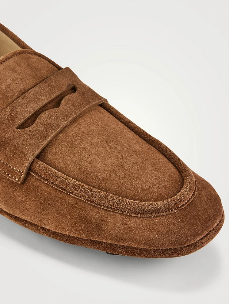 Suede Penny Loafers