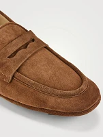 Suede Penny Loafers