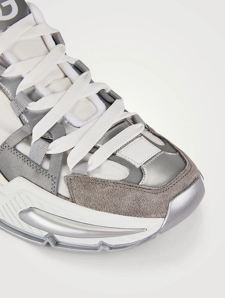 Airmaster Mixed-Material Sneakers