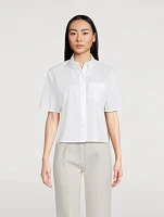 Good Cotton Cropped Short-Sleeve Shirt