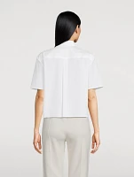 Good Cotton Cropped Short-Sleeve Shirt