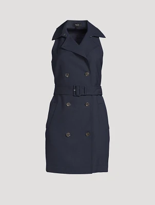 Double-Breasted Trench Dress