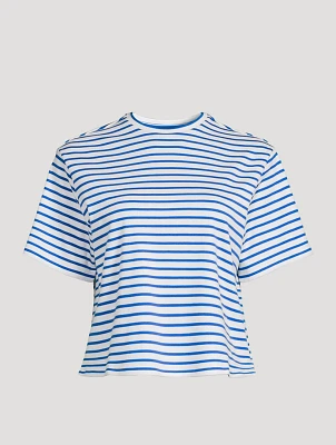 Boxy T-Shirt Stripe Print