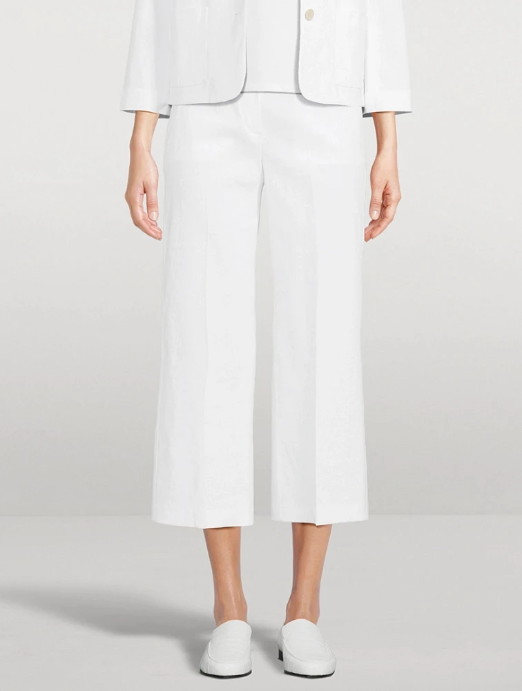 Terena Good Linen Wide-Leg Trousers