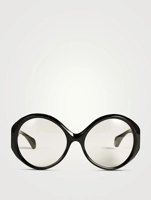 Oversized Round Optical Glasses