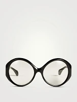 Oversized Round Optical Glasses