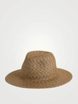 Courtney Packable Straw Fedora