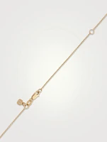 Large 14K Gold Moroccan Necklace With Diamonds