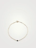 Classique 14K Gold Birthstone Bracelet With Sapphire