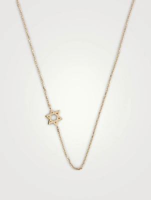 Love Letter 14K Gold Classic Star Of David Necklace