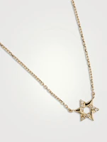 Love Letter 14K Gold Pavé Star Of David Necklace