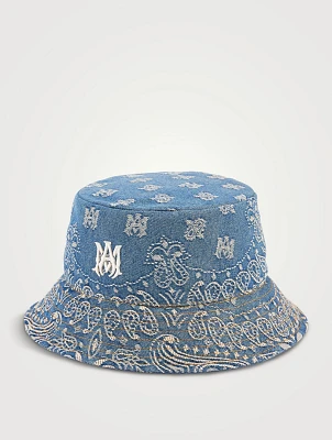 MA Paisley Jacquard Denim Bucket Hat
