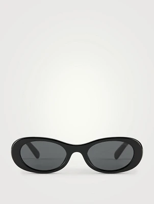 Miu Glimpse Oval Sunglasses