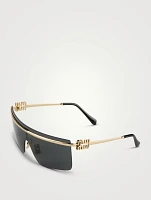 Metal Shield Sunglasses