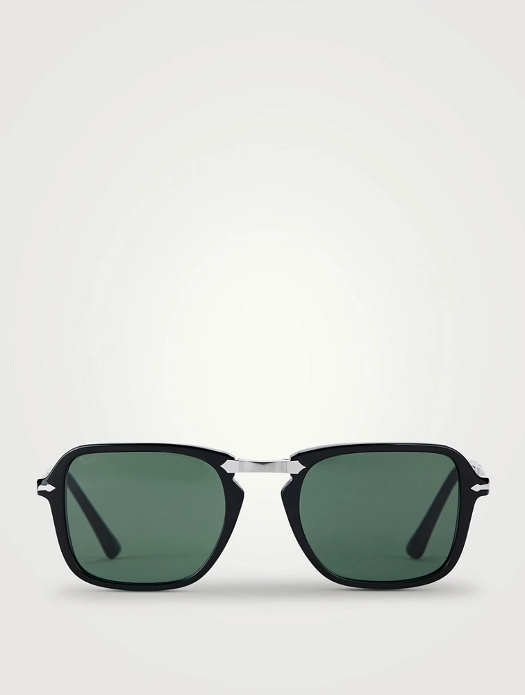 0PO3330S Foldable Square Sunglasses