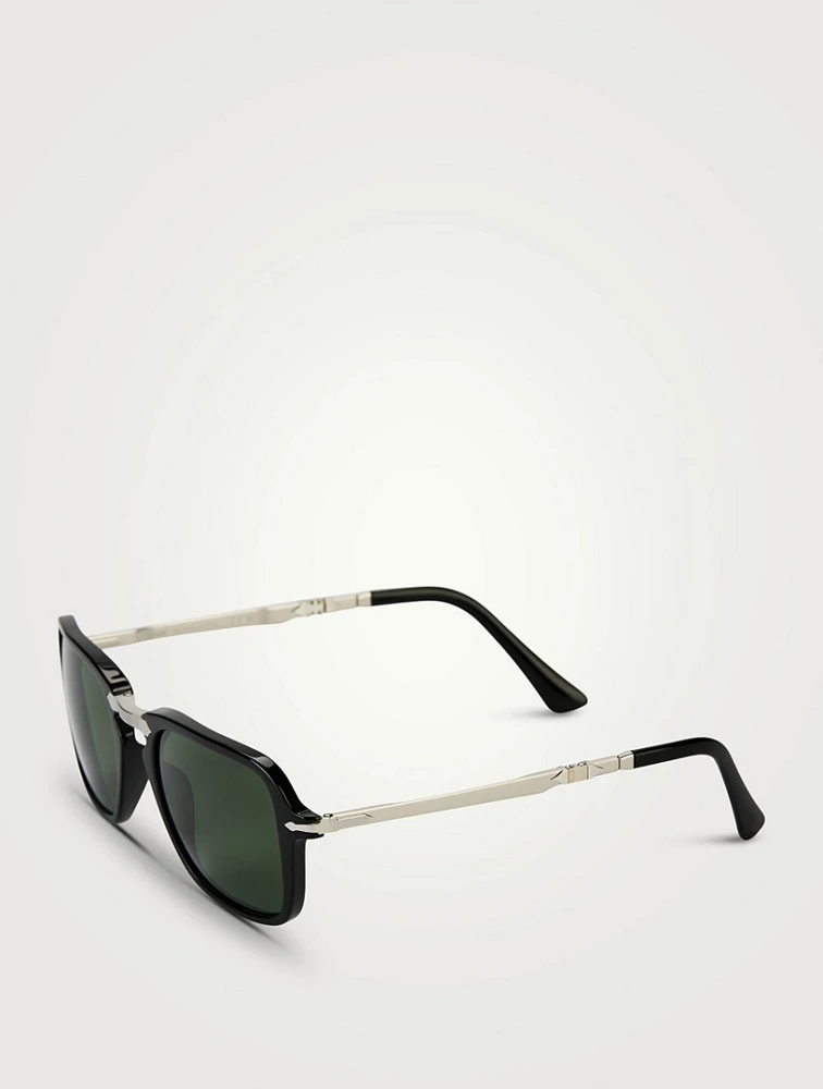 0PO3330S Foldable Square Sunglasses