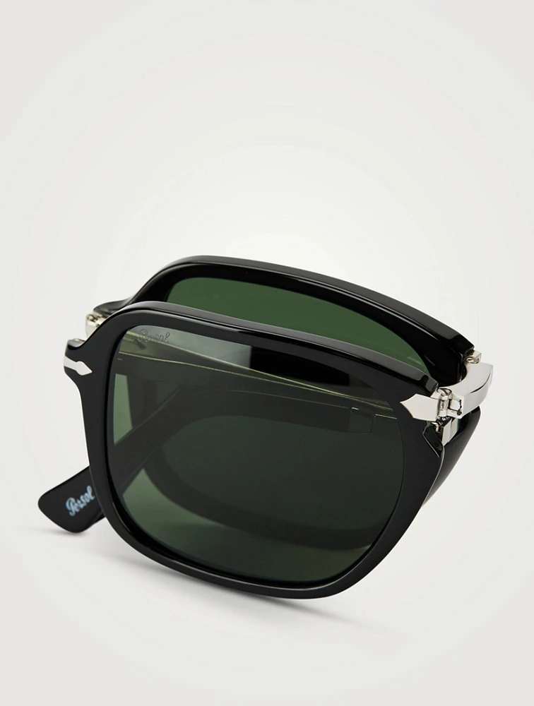 0PO3330S Foldable Square Sunglasses