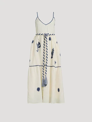 Eonia Maxi Dress Gardenia Print