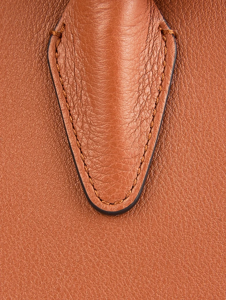 Nano Leather Tote Bag