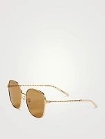 Metal Square Sunglasses