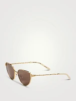 Eleanor Metal Cat Eye Sunglasses