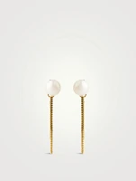 14K Gold Chain Drop Earrings