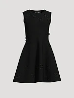 Eyelet Embroidered Mini Dress