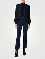 Fringe-Trimmed Tweed Jacket