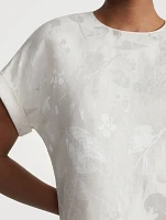 Short-Sleeve Blouse Eco Flora Print