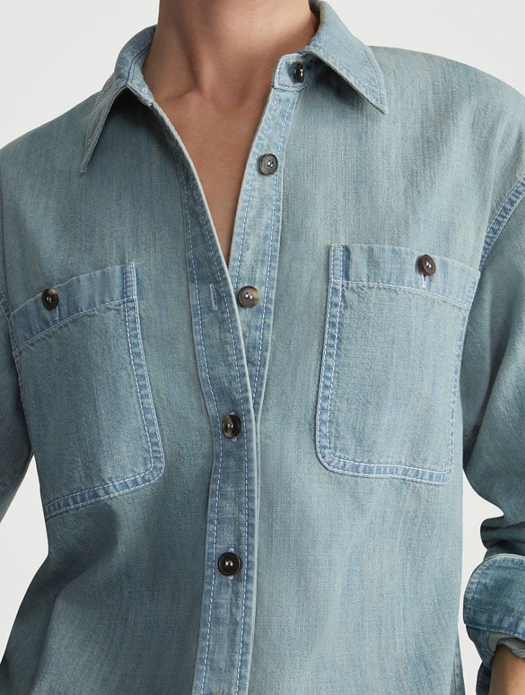 Organic Cotton Chambray Shirt