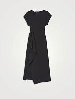 Side-Tie Finesse Crepe Dress